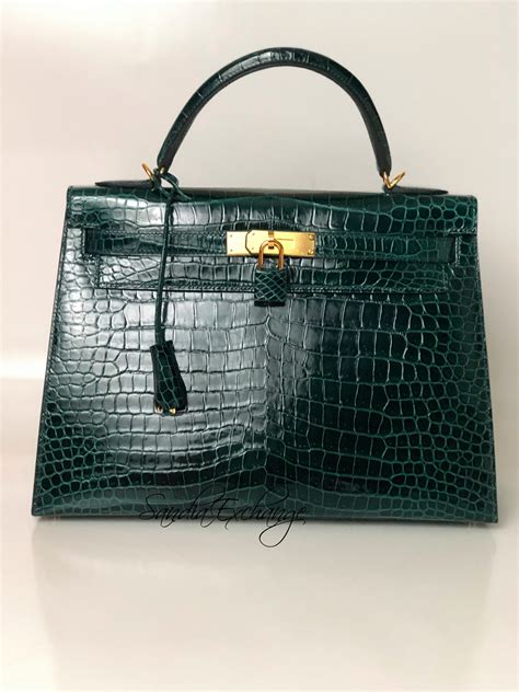 hermes kelly vert cypress